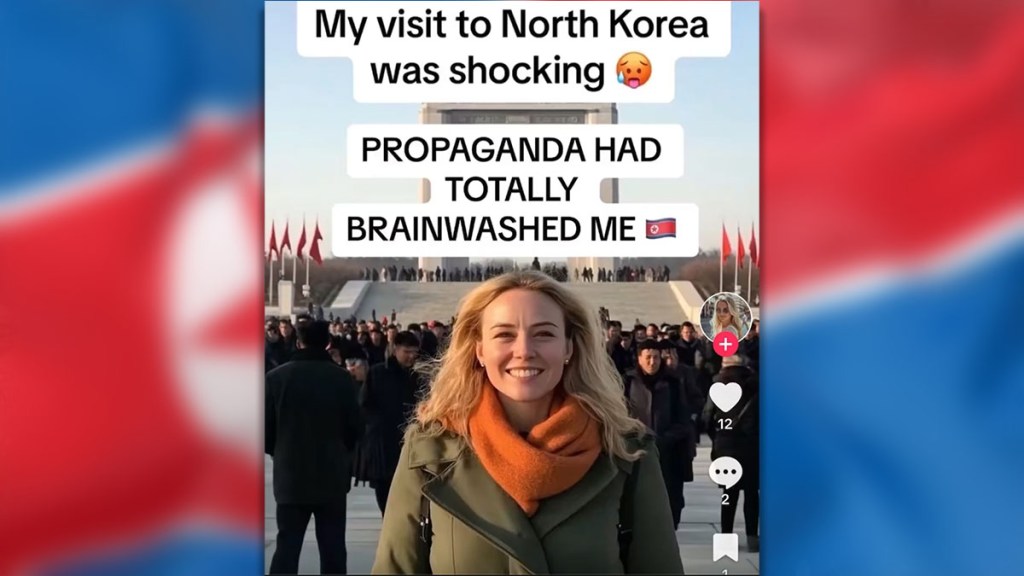 AI-Generated Pro-North Korean TikTok Selling Supplements