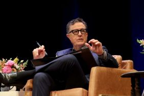 Stephen Colbert, who recently mercilessly trolled Bret Baier for his now viral Kamala Harris Fox News interview, takes part in a conversation with Paul Giamatti during the 2024 North To Shore Festival at New Jersey Performing Arts Center on July 26, 2024 in Newark, New Jersey.