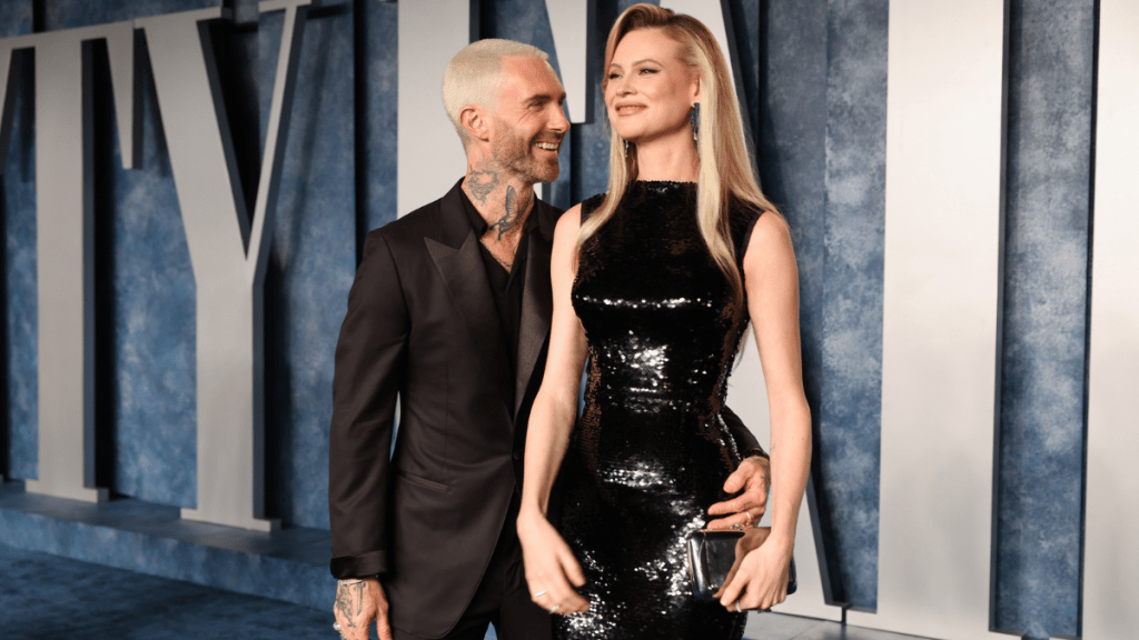 Adam Levine Behati Prinsloo Victoria's Secret Show Instagram