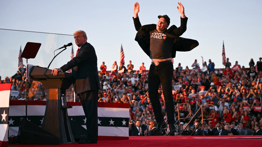 Donald Trump rally Elon Musk Jimmy Fallon